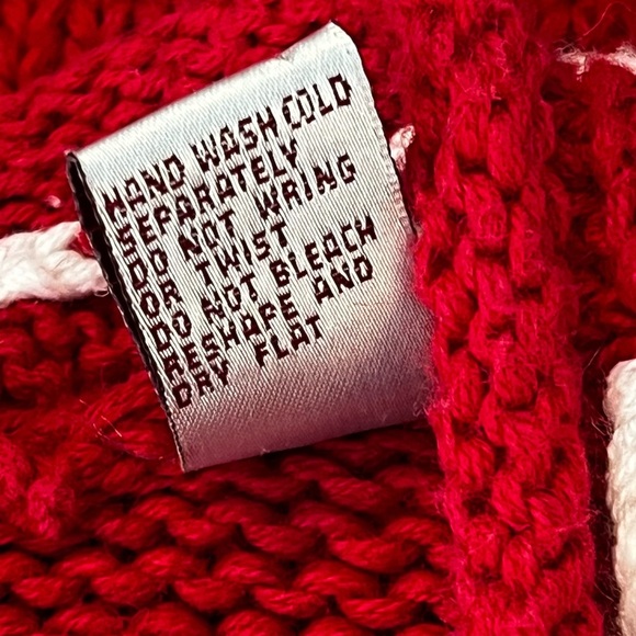 Vintage 90s Karen Scott Christmas Sweater Vest Teddy Bears 3D Trims Red Size 1X - Picture 12 of 12